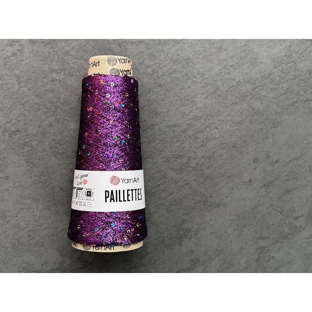 PAILLETTES YarnArt - 75% Metallic Polyester, 25% Payette poliester, 50gr/ 800m, Nr 8009