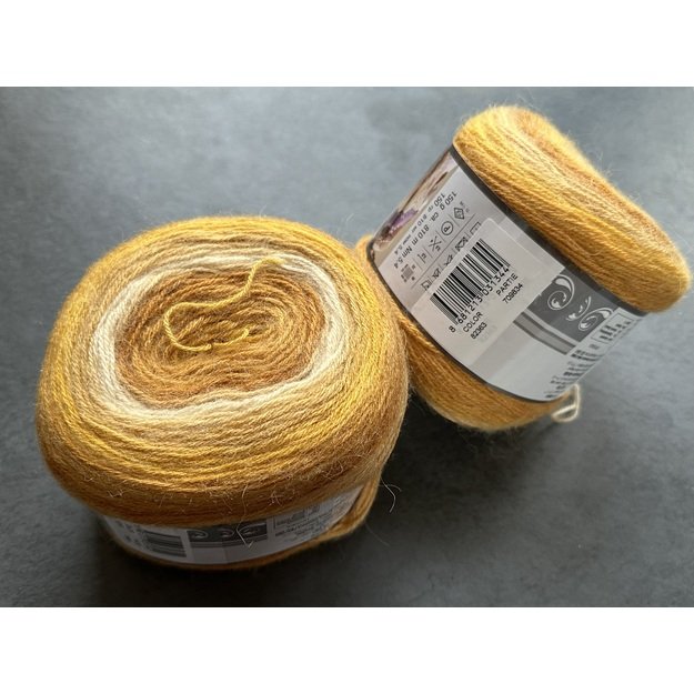 ANGORA LUKS Color Nako- 5% moher, 15% wool, 80% premium akrilik, 150 gr/ 810m, Nr 82363