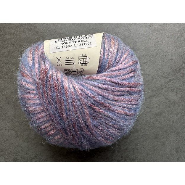 ROCK N ROLL- 9% merino wool, 21% acryli, 70% polyamide, 50gr/ 115m, Nr 13902