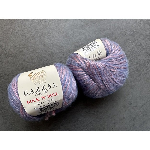 ROCK N ROLL- 9% merino wool, 21% acryli, 70% polyamide, 50gr/ 115m, Nr 13902