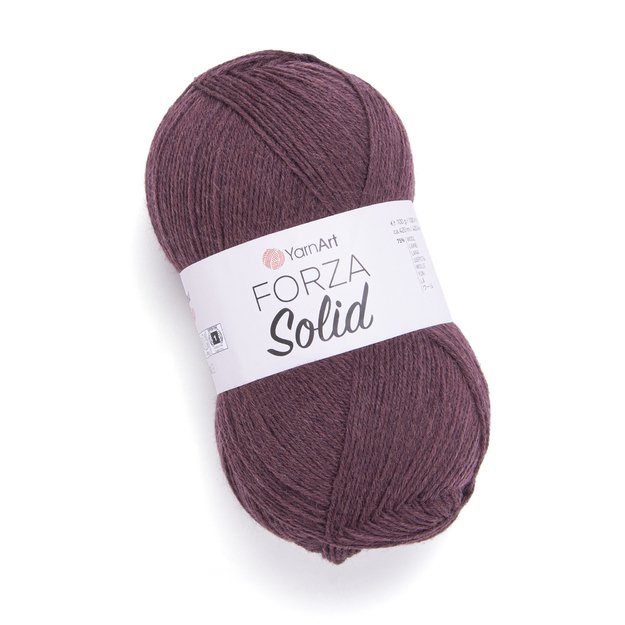 FORZA SOLID- 75% wool, 25% polyamide, 100gr/ 420m, Nr 4624