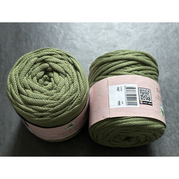 MACRAME Cord 5mm- 60% Cotton, 40% Viscose&Polyester, 500 gr/ 85 m, Nr 787