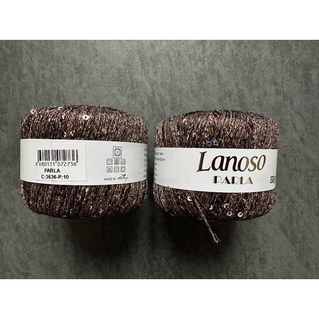 PARLA Lanoso - 75 % Glitter Yarn, 25% Payette Sim , 217 m / 25 Gr, Nr 3636