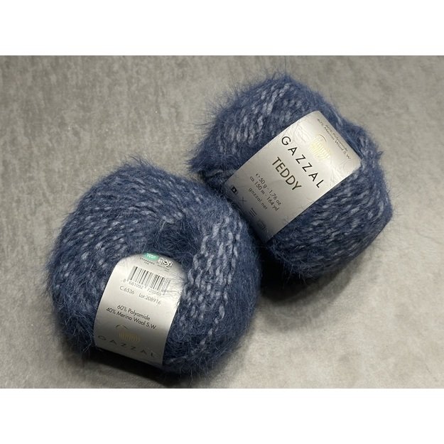 TEDDY Gazzal- 60% Polyamide, 40% Merino wool, 50gr/ 150m, Nr 6536