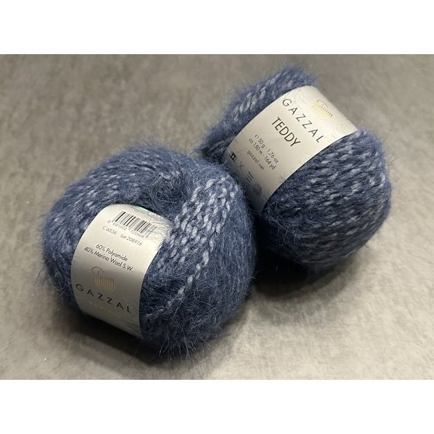 TEDDY Gazzal- 60% Polyamide, 40% Merino wool, 50gr/ 150m, Nr 6536