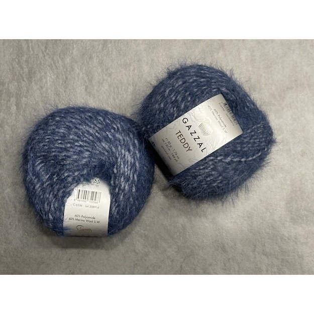 TEDDY Gazzal- 60% Polyamide, 40% Merino wool, 50gr/ 150m, Nr 6536