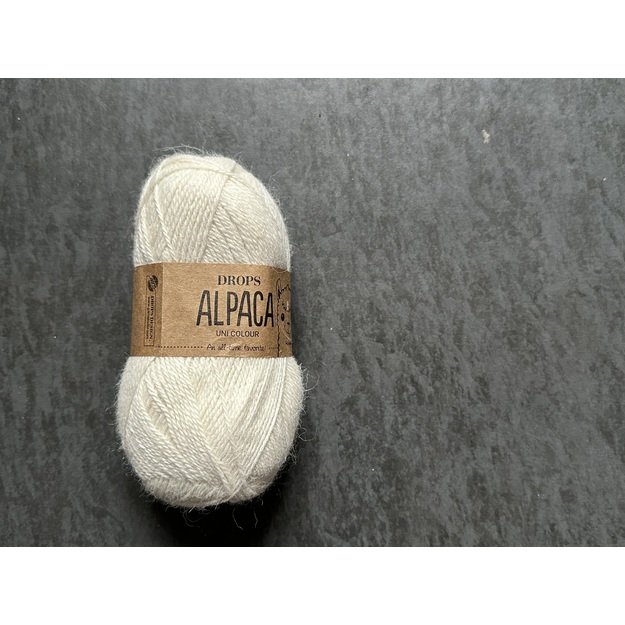 Drops ALPACA- 100% alpaca, 50 gr/ 167 m, Nr 0100