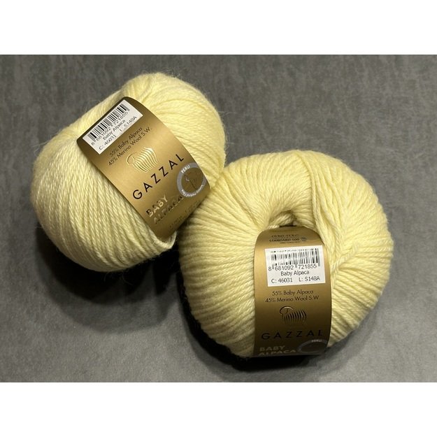BABY ALPACA Gazzal- 45% Superwash Merino fine, 55% Baby alpaca, 50gr/ 160, Nr 46031