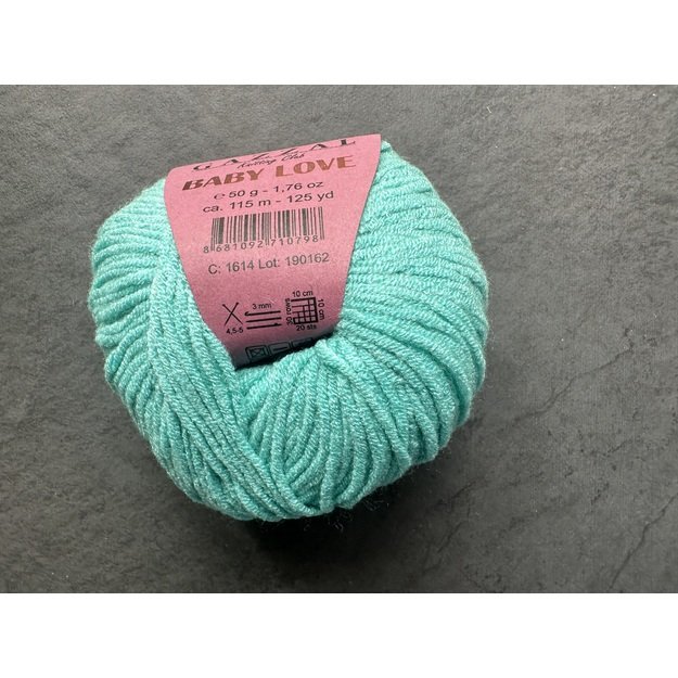 BABY LOVE Gazzal  45% Acrylic,  55% Modal, 50gr/ 115m, Nr 1614