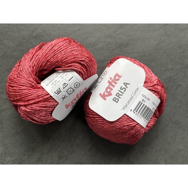 BRISA- 60% mercerized Cotton, 40% viscose, 50gr/ 125m, Nr 61