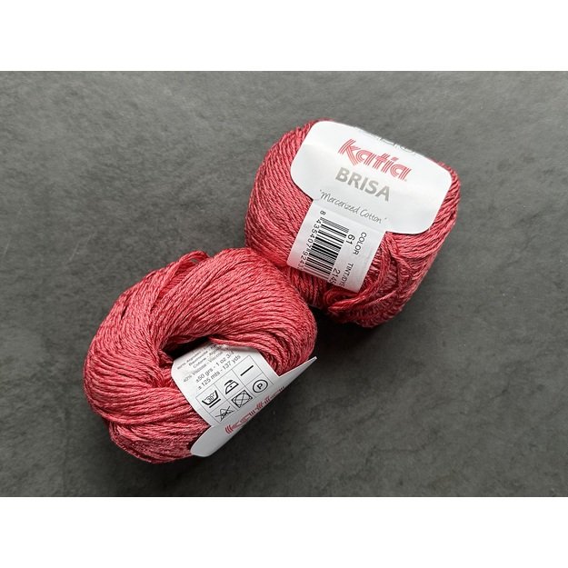 BRISA- 60% mercerized Cotton, 40% viscose, 50gr/ 125m, Nr 61