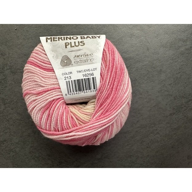 MERINO BABY PLUS Katia- 100% Virgin Wool superwash, 50 gr/ 165 m, Nr 213 2
