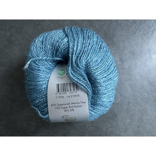 EXCLUSIVE Gazzal- 60% superwash merino fine, 10% super kid mohair, 30% mulberry silk, 25gr/ 200m, Nr 9936 1