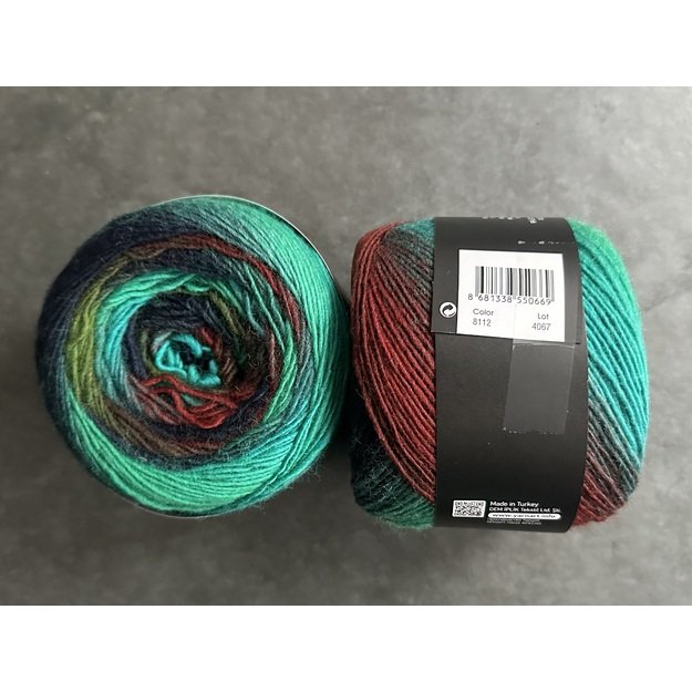 LANA FRESCO- 100% wool, 100gr/ 380m, Nr 8112 2
