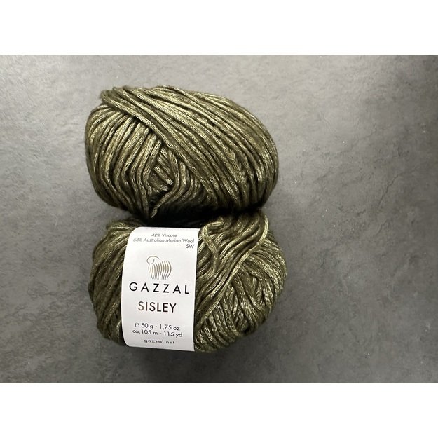 SISLEY- 58% Australijos merino vilna, 42% viskozė, 50 g./ 105 m, Nr 5725