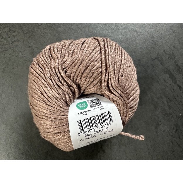 BABY COTTON XL Gazzal- 50% Cotton (medvilnė), 50% Acrylic (akrilas), 50 gr / 105 m, Nr 3434