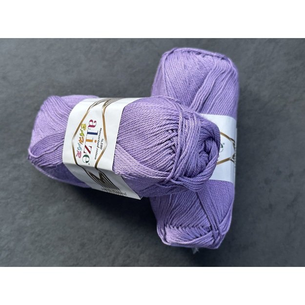 BAHAR Alize- 100% Cotton Mercerized (merserizuota medvilnė), 100gr/ 260m, Nr 65 2