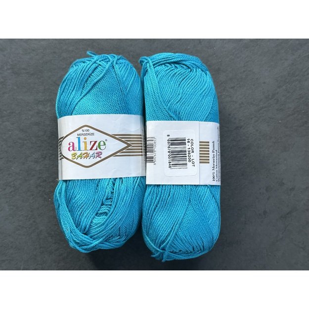 BAHAR Alize- 100% Cotton Mercerized (merserizuota medvilnė), 100gr/ 260m, Nr 16 1