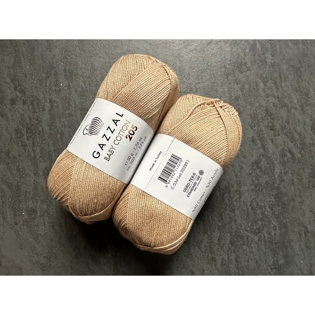 BABY COTTON 205 Gazzal- 50% cotton, 50% acrylic, 50 gr/ 205m, Nr 534