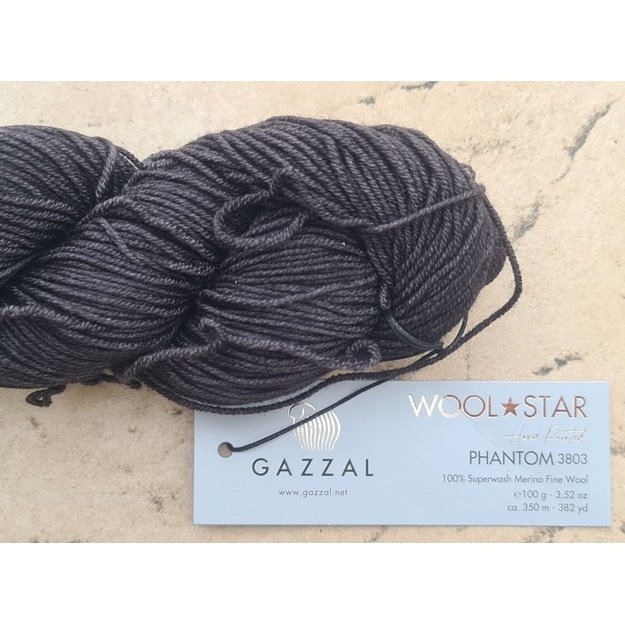 WOOL STAR Gazzal- 100% Superwash Merino Fine Wool, 100 gr/ 350m, Nr 3803