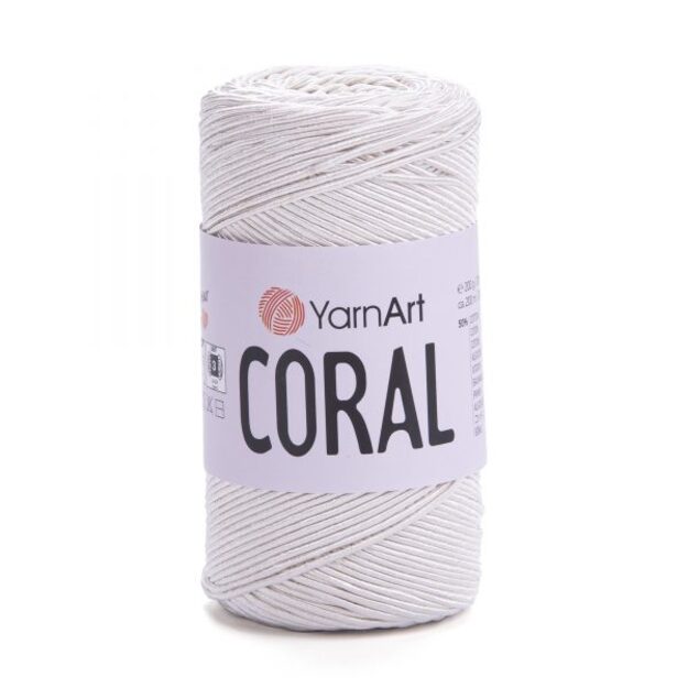 CORAL YarnArt- 50% cotton, 50% polyester, 200gr/ 200m, Nr 1901