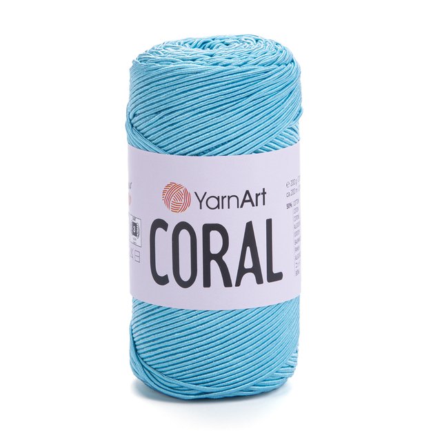 CORAL YarnArt- 50% cotton, 50% polyester, 200gr/ 200m, Nr 1911