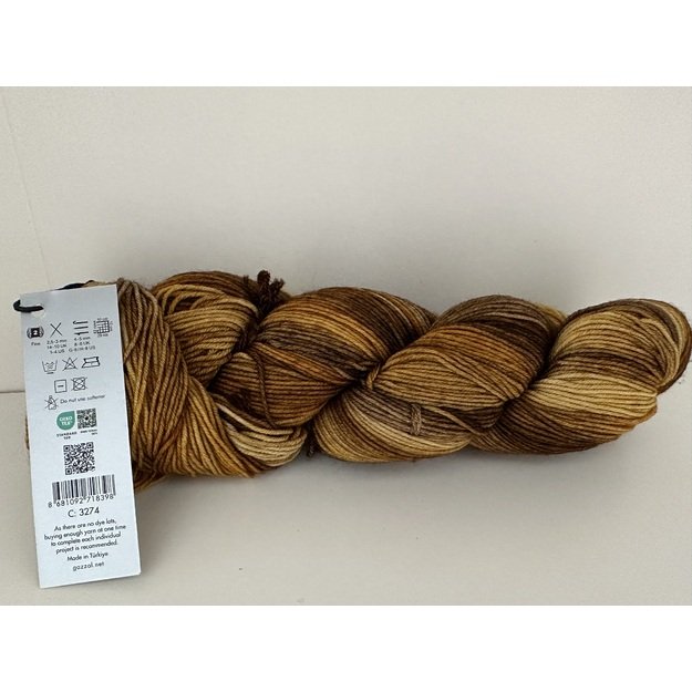 HAPPY FEET Gazzal- 75% Superwash Merino Wool, 25% Polyamide, 100gr/ 330m, Nr 3274