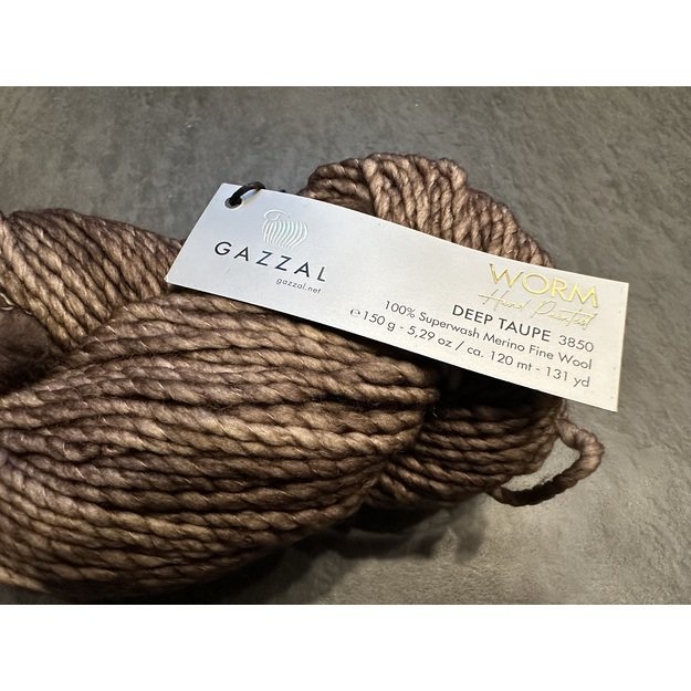 WORM Gazzal- 100% Superwash Merino Fine Wool, 150gr/ 120m, Nr 3850