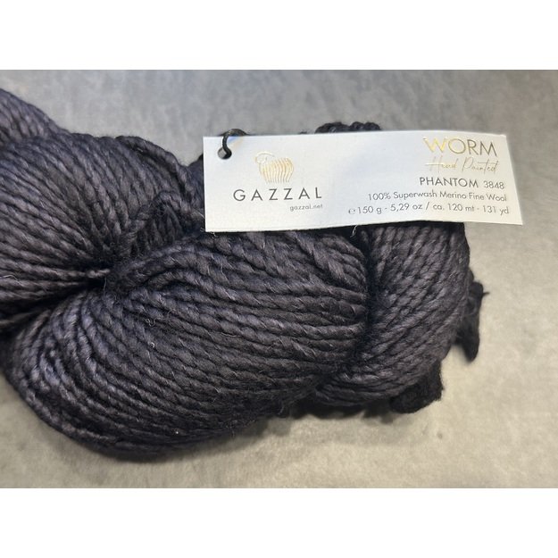 WORM Gazzal- 100% Superwash Merino Fine Wool, 150gr/ 120m, Nr 3848