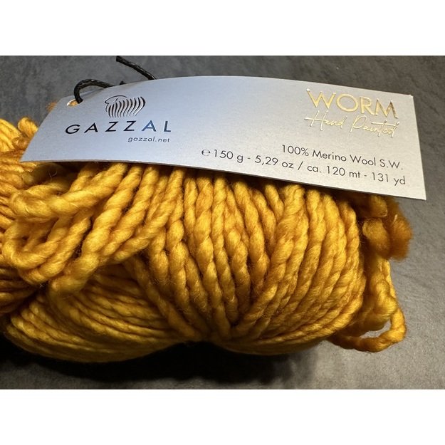 WORM Gazzal- 100% Superwash Merino Fine Wool, 150gr/ 120m, Nr 3877