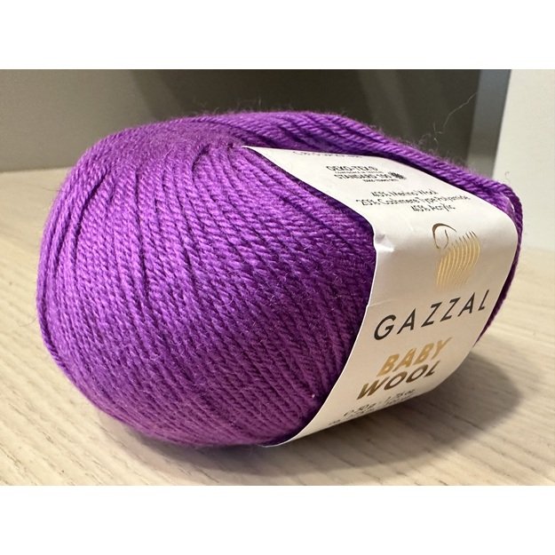 BABY WOOL Gazzal- 40% acrylic, 20% cashmere PA, 40% lana merino, 50gr/ 175m, Nr 815