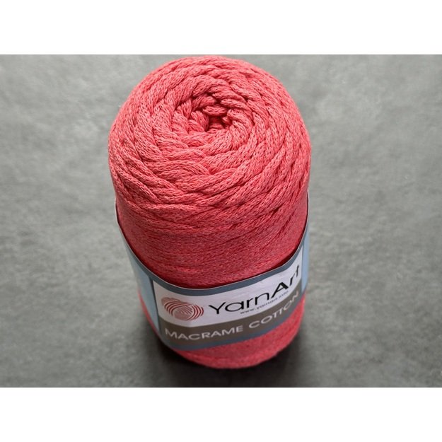 MACRAME COTTON YarnArt- 80% cotton, 20% polyester, 250gr/ 225m, Nr 788-rausvas