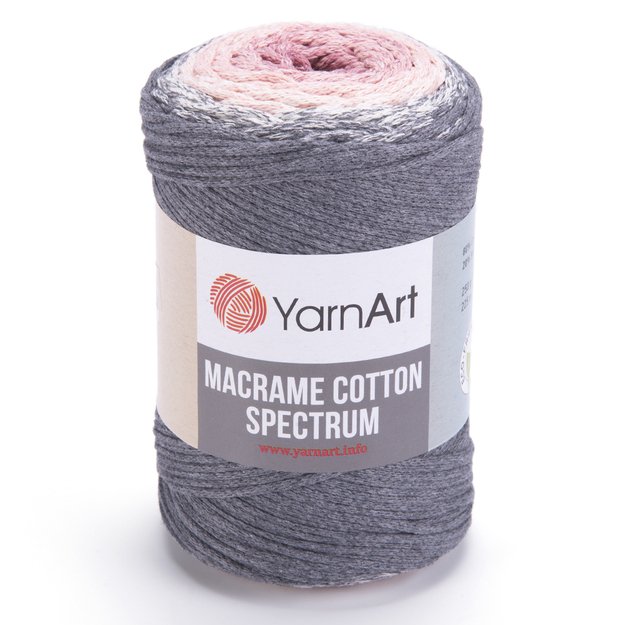 MACRAME COTTON SPECTRUM YarnArt- 80% cotton, 20% polyester, 250gr/ 225m, Nr 1306