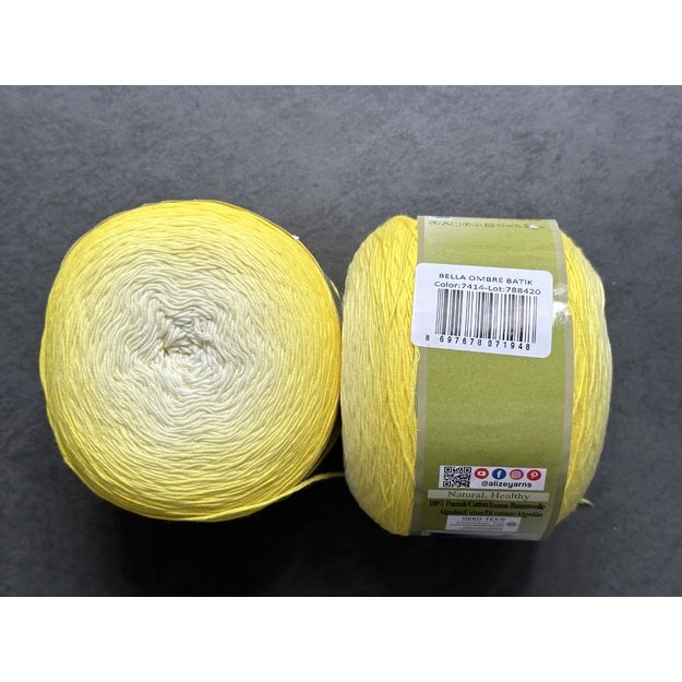BELLA OMBRE BATIK Alize- 100% cotton, 250gr/ 900m, Nr 7414
