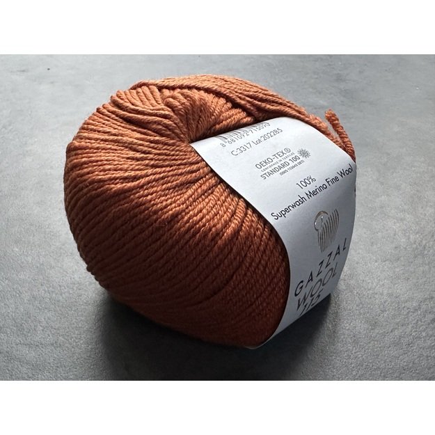 WOOL 115 Gazzal- 100% superwash merino fine wool, 50gr/ 115m, Nr. 3317