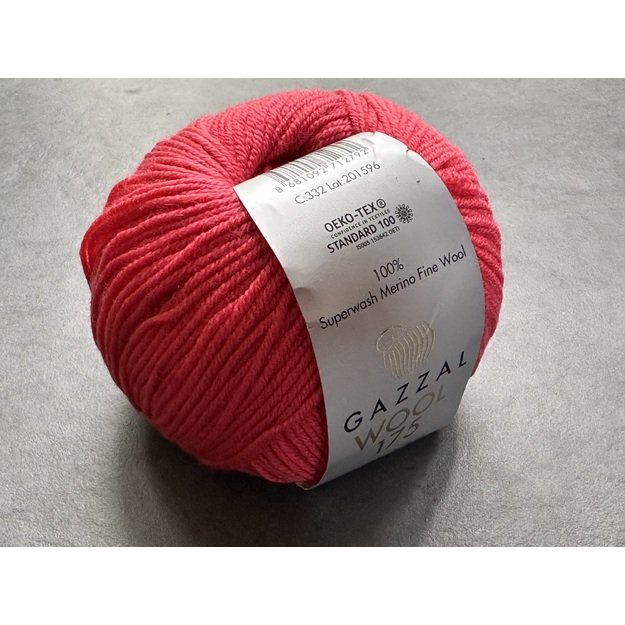 WOOL 175 Gazzal- 100% superwash merino fine wool, 50gr/ 175m, Nr. 332