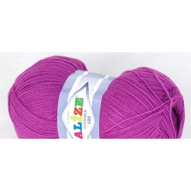 LANAGOLD 800 Alize- 51% acrylic, 49% wool, 100gr/ 800m, Nr 260