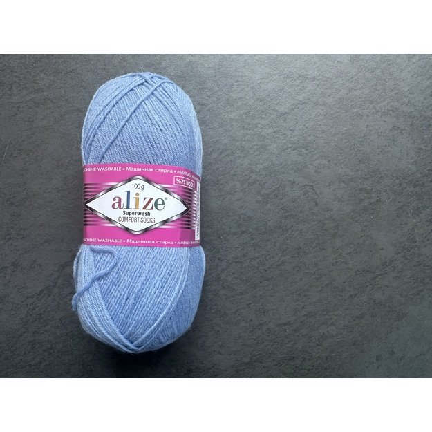 SUPERWASH COMFORT Socks Alize-75% SW Wool, 25% Polyamide, 100gr/ 420m, Nr 432