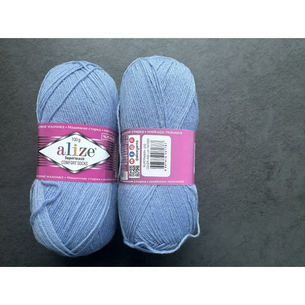 SUPERWASH COMFORT Socks Alize-75% SW Wool, 25% Polyamide, 100gr/ 420m, Nr 432