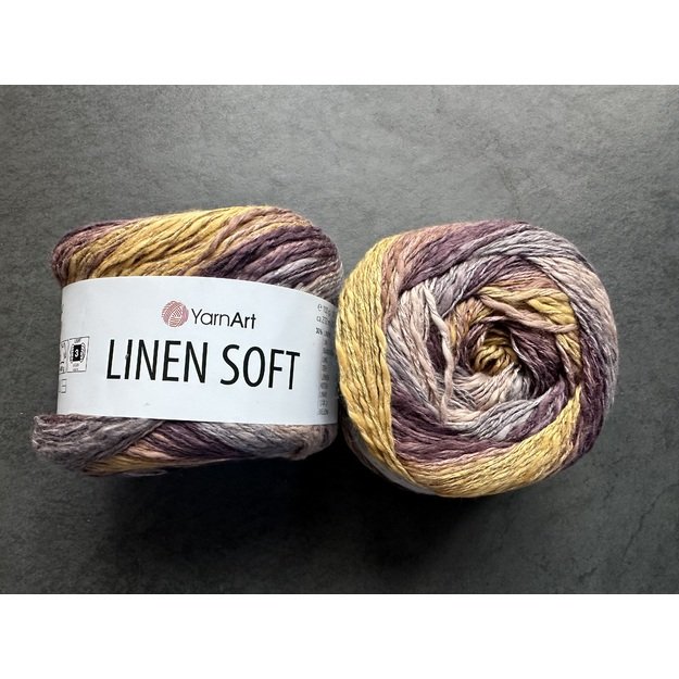 LINEN SOFT YarnArt- 30% Linen, 36% viscose, 34% cotton, 100gr/ 272m, Nr 7415