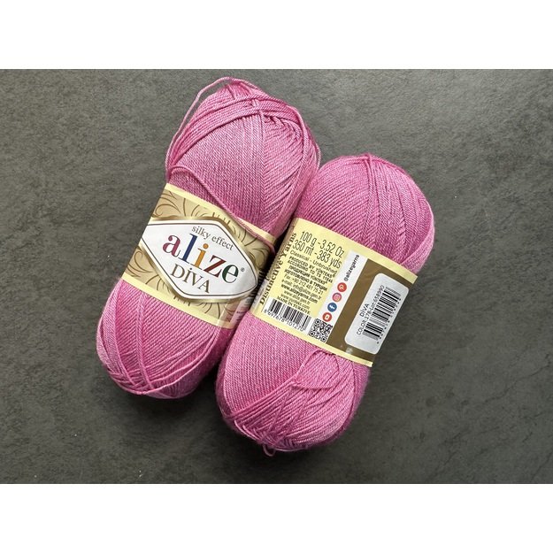 DIVA Alize- 100% microfiber acrylic, 100gr/ 350m, Nr 178