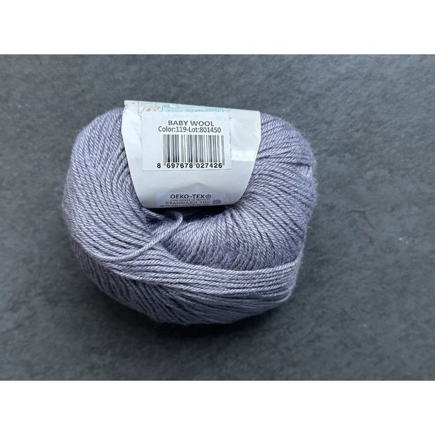 BABY WOOL Alize- 40% Wool, 40% Acrylic, 20% Bamboo, 50gr/ 175m, Nr 119