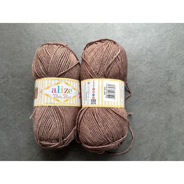 BABY BEST Alize- 90% Acrylic Anti- Pilling, 10% Bamboo, 100gr/ 240m, Nr 534