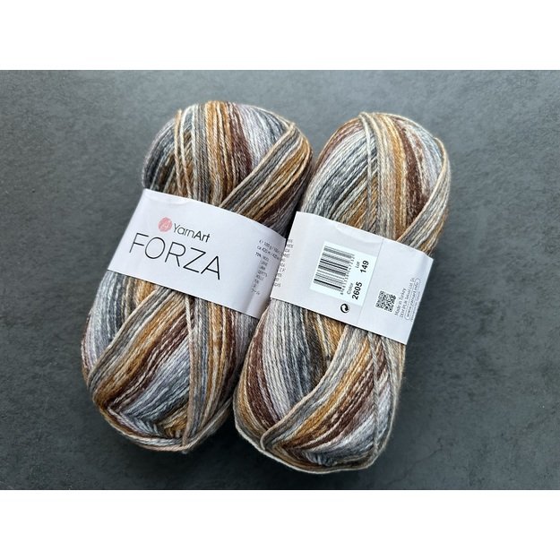 FORZA YarnArt- 75% wool, 25% poliamide, 100gr/ 420m, Nr 2605