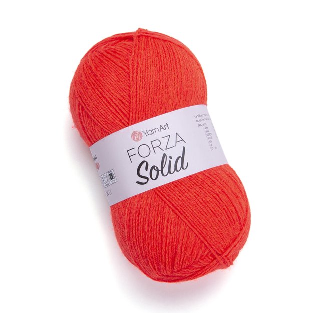 FORZA SOLID- 75% wool, 25% polyamide, 100gr/ 420m, Nr 4644