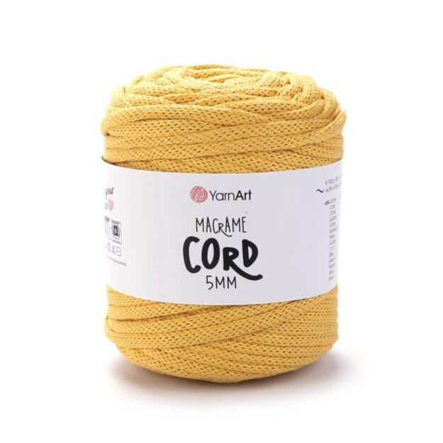 MACRAME Cord 5mm- 60% Cotton, 40% Viscose&Polyester, 500 gr/ 85 m, Nr 764