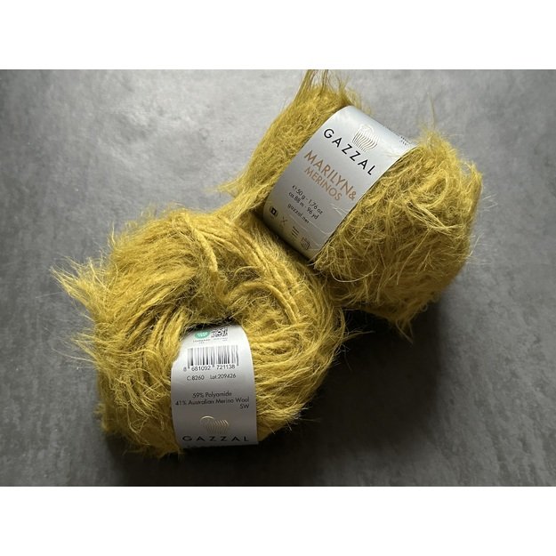 Gazzal MERILYN Merino- 59% Polyamide, 41% Australian Merino Woo, 50gr/ 88m, Nr 8260