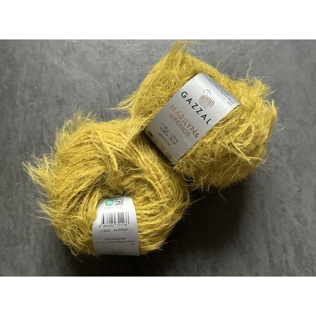 Gazzal MERILYN Merino- 59% Polyamide, 41% Australian Merino Woo, 50gr/ 88m, Nr 8260