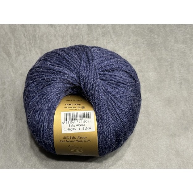 BABY ALPACA Gazzal- 45% Superwash Merino fine, 55% Baby alpaca, 50gr/ 160, Nr 46036