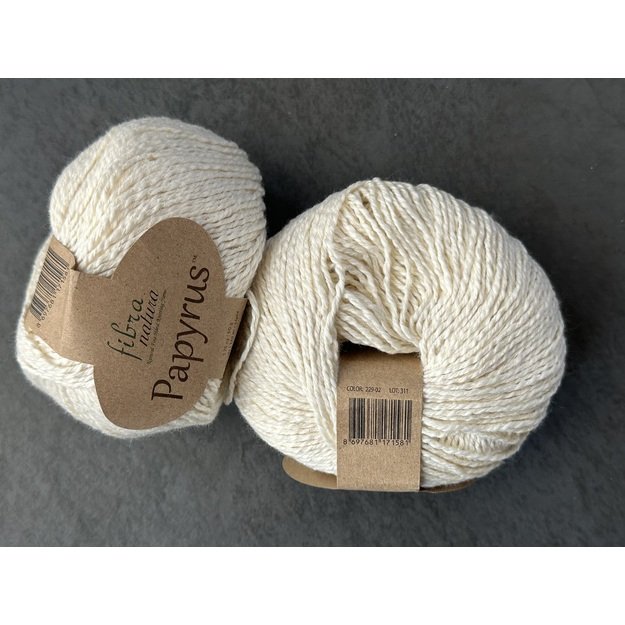 PAPYRUS Fibra Natura-78% cotton, 22% silk, 50gr / 120m, Nr 229-02 1